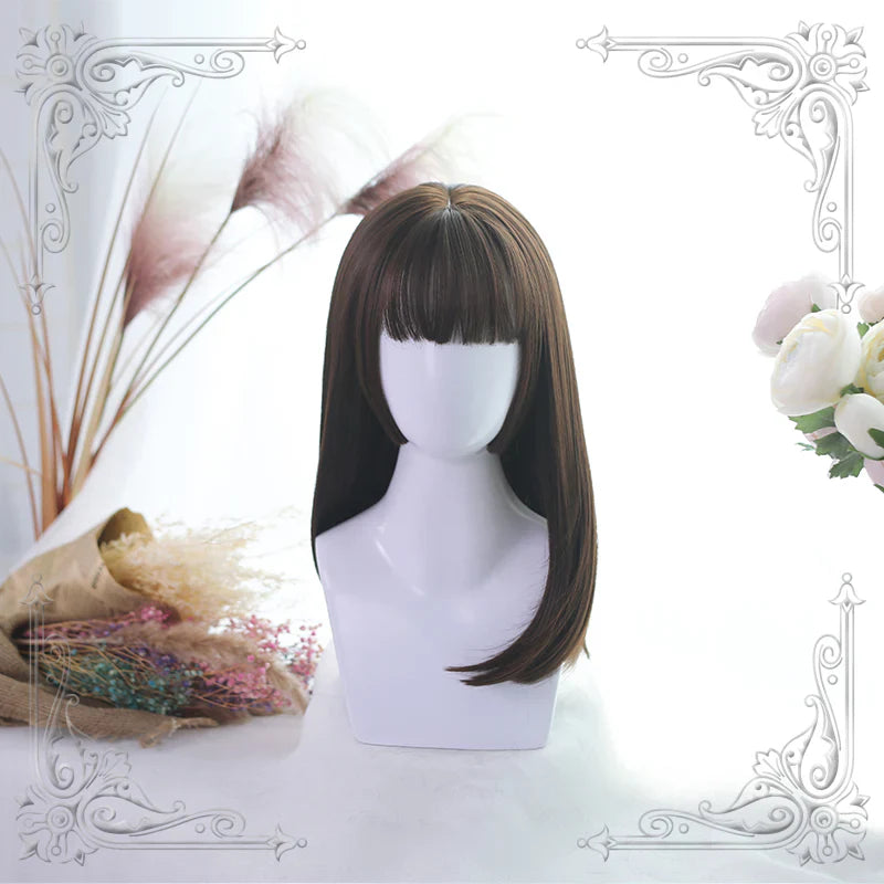 Free Shipping For Hivava Sweet Long Hair Hime Cut Wig