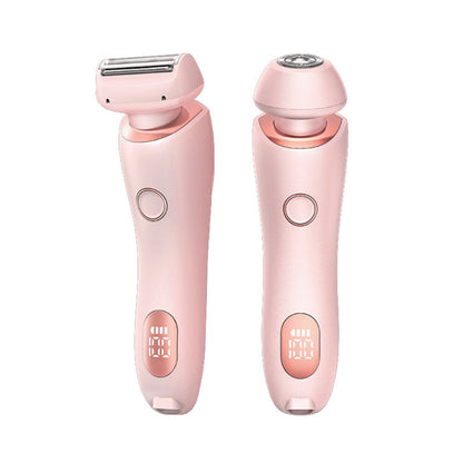 Free Shipping For2 In 1 Hair Removal Epilator USB Rechargeable Trimmer Women Body Razor Face Leg Armpit Bikini Hand Pubic Shaver Hair Remover