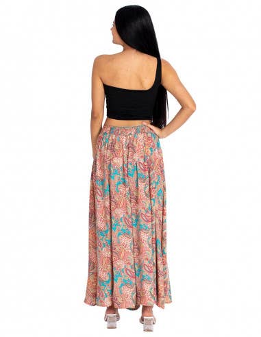 Free Shipping For Handcrafted OS Long Silk Skirt