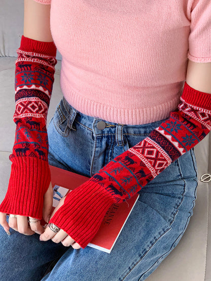 New Fashion Casual Keep Warm Printed Arm Warmers Accessories-Homeundewear