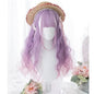 Free Shipping For Hivava Long Curly Mixed Blue/Purple Pink Ombre Lolita Cosplay Wig