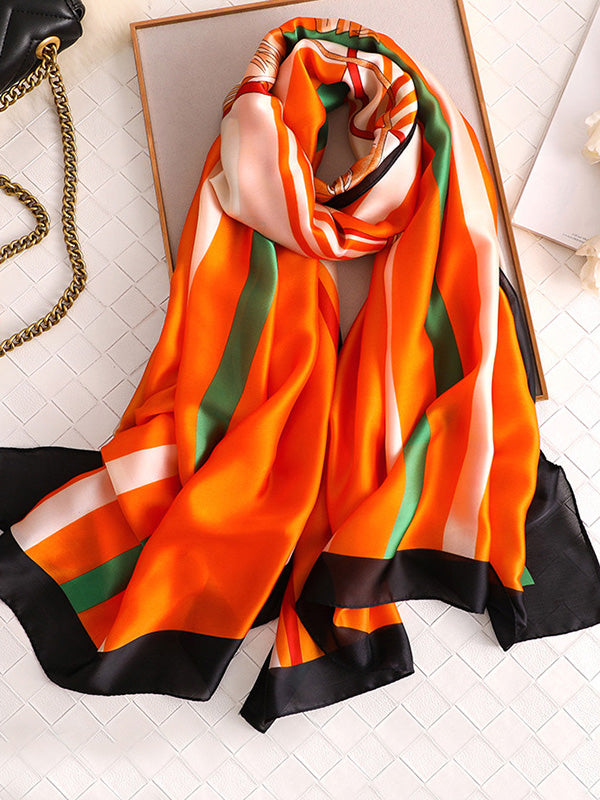 Silk Imitation Printed Silk Imitation Shawl&Scarf-Homeunderwear