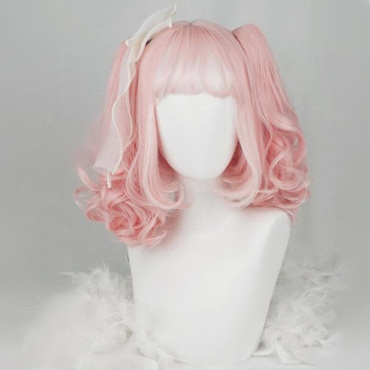 Free Shipping For Hivava Pink Harajuku Double Ponytails Wig