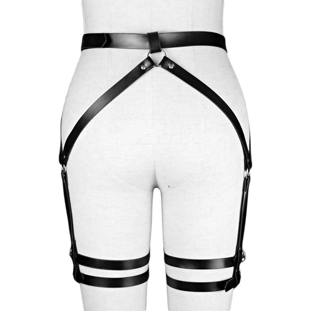 Sexy Faux Leather Leg Garter Body Harness Belt / Harness Belt for Women