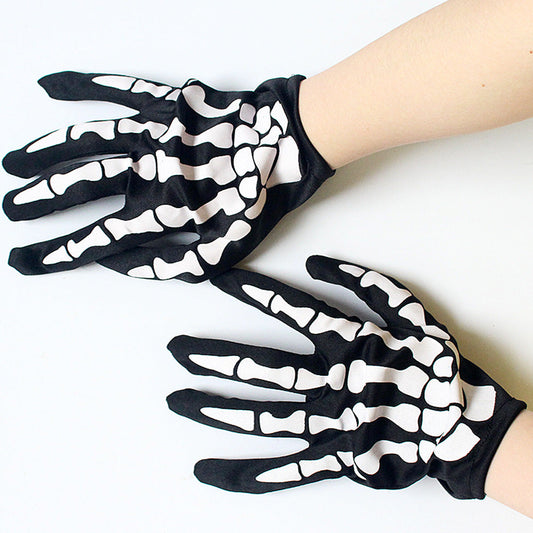 Halloween Skeleton Show Gloves