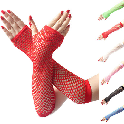 Net Fishing Stretch Half Finger Gloves