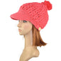 Women's Wool Winter Hat Thick line hat Ball Cute Hat Warm Flight Hat Peaked Cap