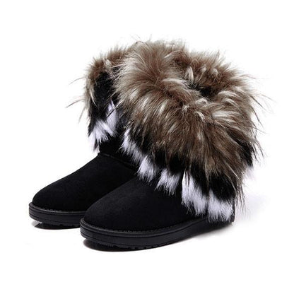 Women's Warm Fur Winter Ankle Snow Boots