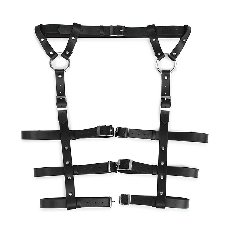 Bondage Sexy Punk Leather Garter Bandage Set