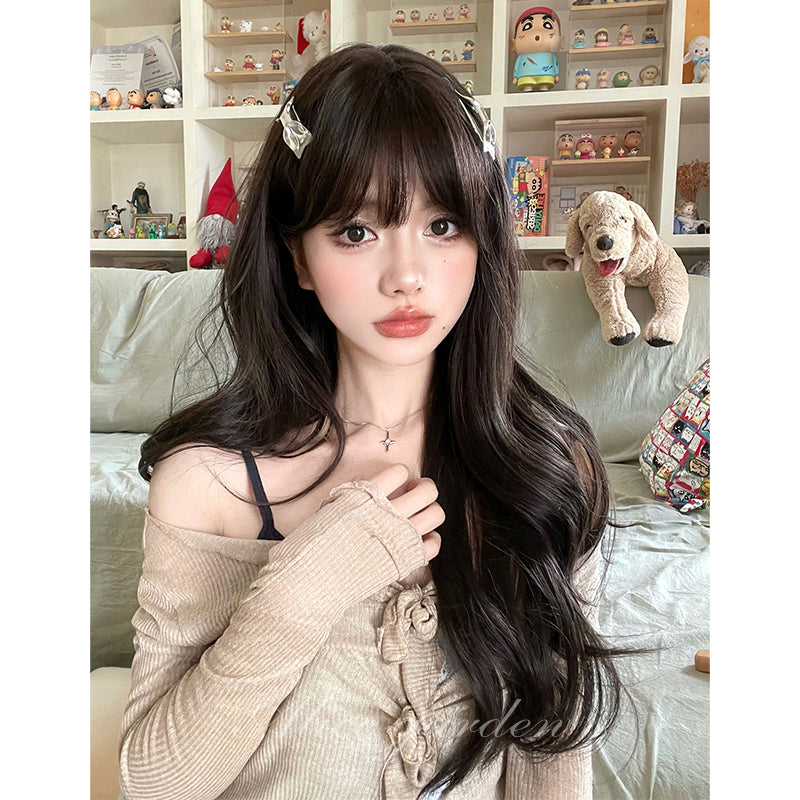 Free Shipping For Hivava Casual Series Dark Chocolate Long Wavy Wig