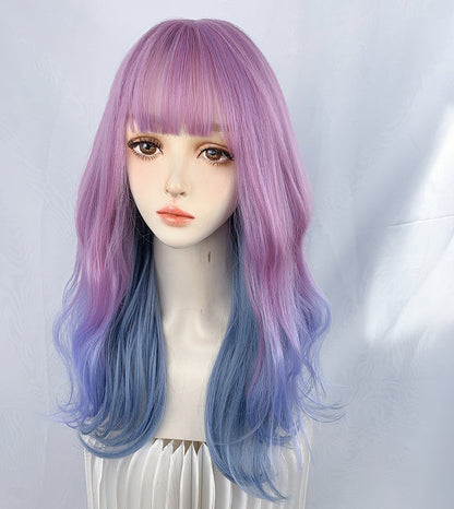 Free Shipping For Hivava Lolita Unicorn Purple Gradient Wig