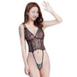 Sexy Lace Transparent One-piece Tights Open Pajamas Lingerie