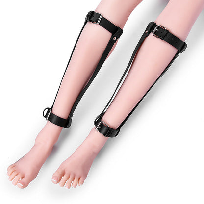 Sexy Punk Leather Calf Bandage