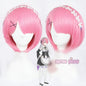 Free Shipping For Hivava Lolita Pink Lahm Cosplay Short Hair Wig