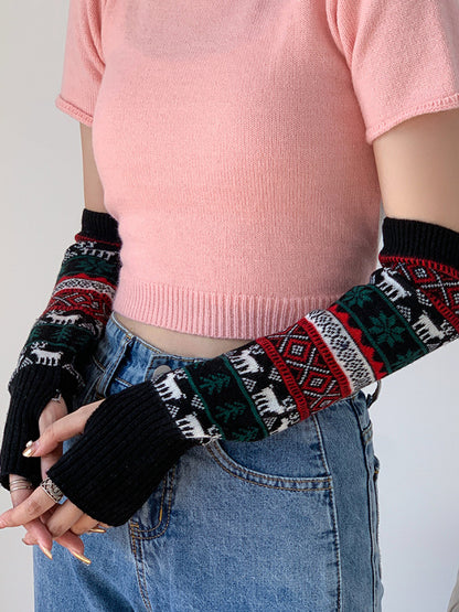 New Fashion Casual Keep Warm Printed Arm Warmers Accessories-Homeundewear