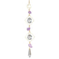 Free Shipping For SUN WITH AMETHYST DOUBLE TRIANGLE CRYSTAL SUNCATCHER