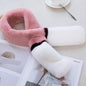 Warm Real Rabbit Fur Winter Scarf for Women & Kids