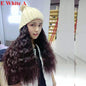 Free Shipping For Hivava Colorful Knitting Hat With Removable Long Curly Wig 5