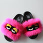 Summer Fuzzy Fox Slippers - Women's Monster Face Indoor Shoes