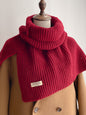 Winter Knitting Solid Color High-Neck Shawl&Scarf