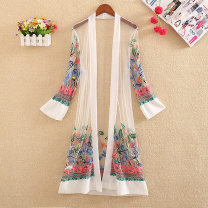 Mid-Length Korean Style Shawl Open Cardigan Outerwear