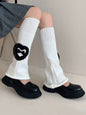 Leisure Fashion Flared Solid Color Heart Decorated Leg Warmers Accessories-Homeunderwear