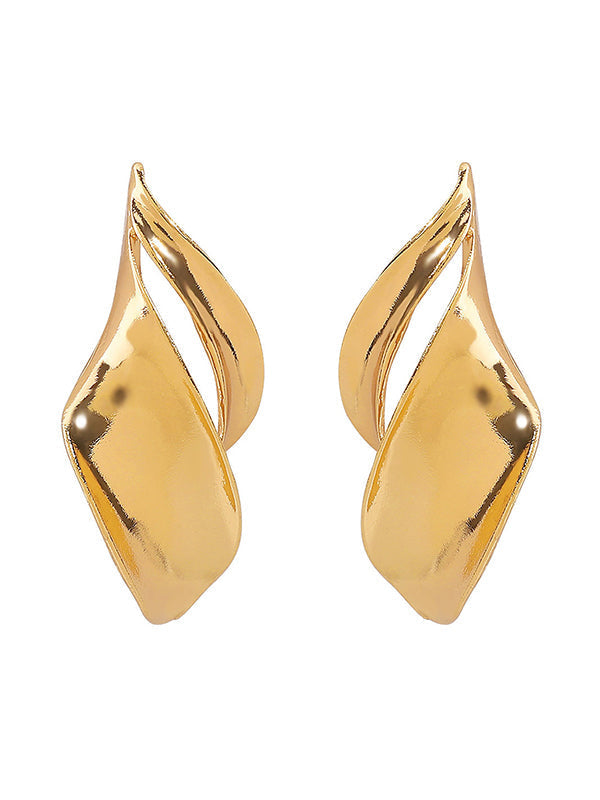 Geometric Solid Color Drop Earrings