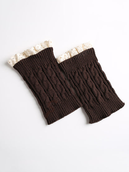 Original Creation Keep Warm Hollow Jacquard Leg Warmers Accessories-Homeunderwear