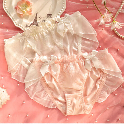 Lace Ruffle Kawaii Doll Romantic Royalcore Princess Lingerie Set