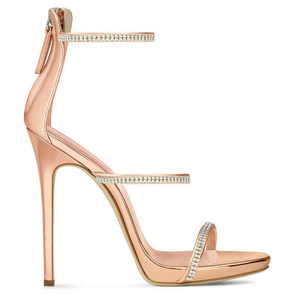 Hot Drill Stiletto Sandals Dinner Shoes