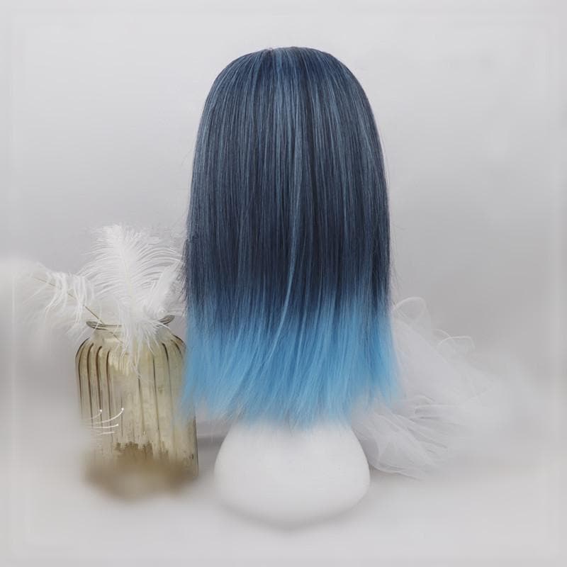 Free Shipping For Hivava Black-Blue Gradient Bangs Wig