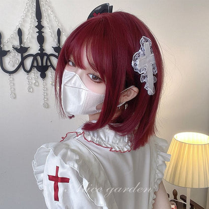 Free Shipping For Hivava Kawaii Lolita Bob Cherry Red Wig