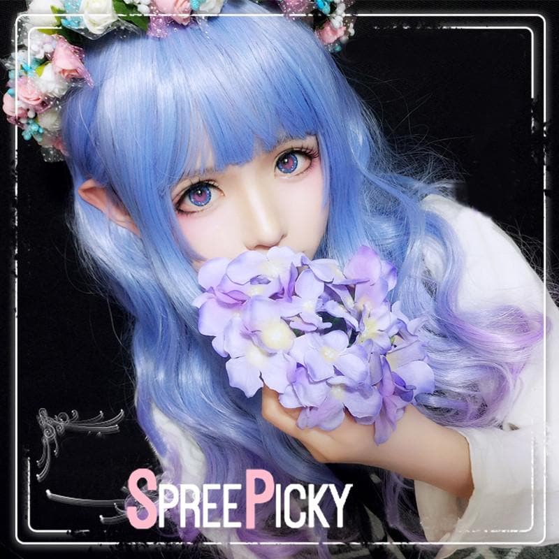 Free Shipping For Hivava Purple Pastel Gradient Lolita Long Wig