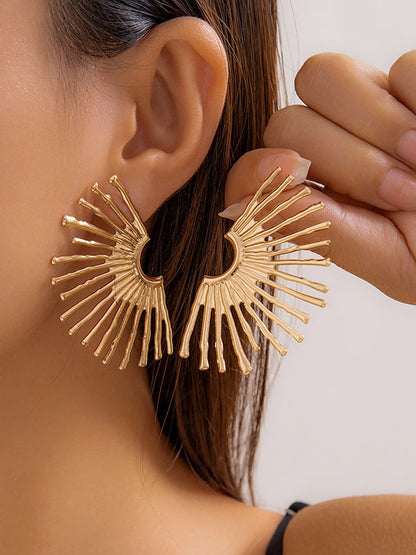 Geometric Solid Color Earrings Accessories