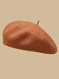 Simple Wool Solid Color Beret Hat-Homeunderwear