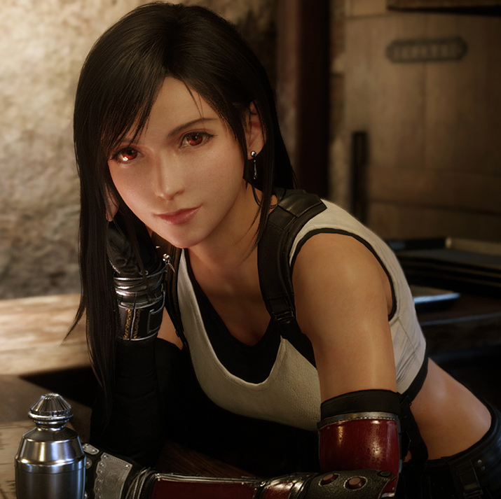 Free Shipping For Hivava FF7 Tifa Lockhart  Cosplay Wig