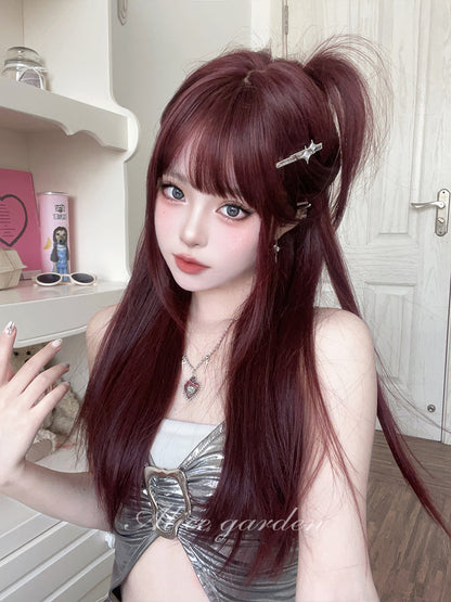 Free Shipping For Hivava Casual Series Cherry Red Straight Wig