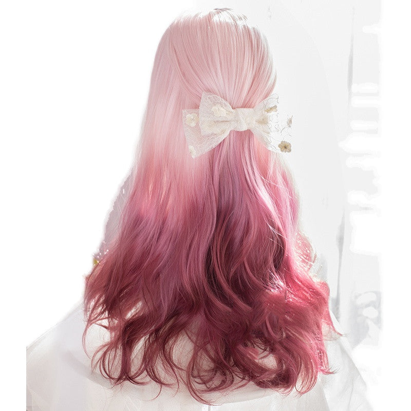 Free Shipping For Hivava Lolita Rose Pink Purple Gradient Wig