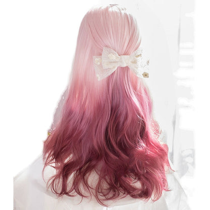 Free Shipping For Hivava Lolita Rose Pink Purple Gradient Wig