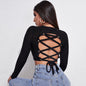 Free Shipping ForWomen's Sexy Back Lace-up Halter T Shirt Top