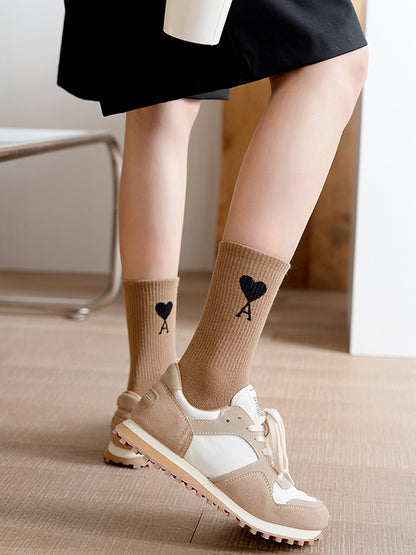 New Fashion Casual Keep Warm Contrast Color Socks Accessories-Homeundewear