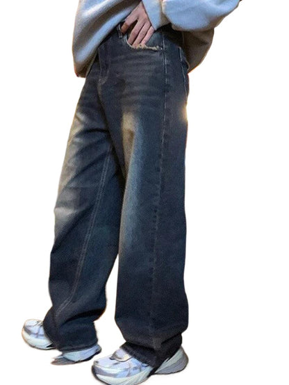 Versatile Washed Boyfriend Jeans – Comfortable Women’s Relaxed Fit Denim Pants