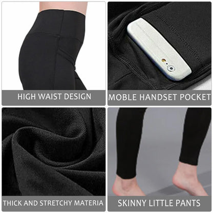 Free Shipping For High-Waist Yoga Leggings with Tummy Control, Ruched Booty, and Pockets (S-2XL)