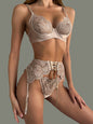 Free Shipping For  Lace Embroidered Push-Up Sexy Lingerie Set