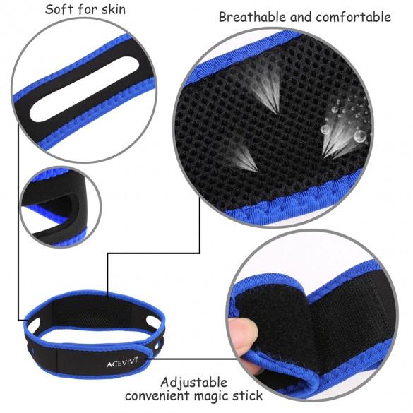 Clearance ACEVIVI Nylon Snore Stopping Chin Strap Soft Sleep Anti Snore Strap