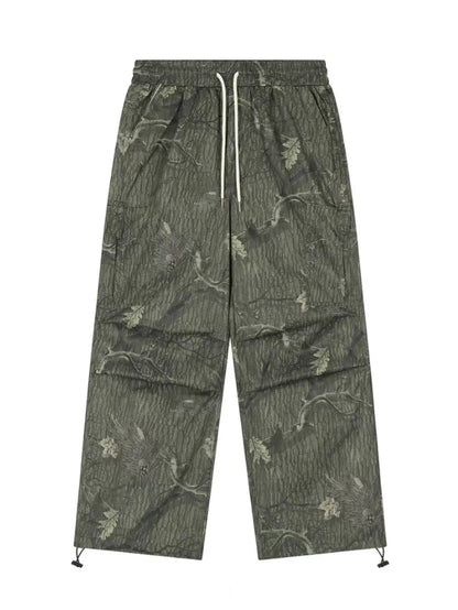 Free Shipping For 'Adventure' Graffiti Forests Oversized Drawstring Pants