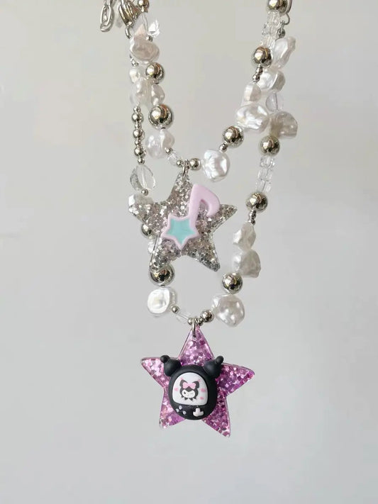 Free Shipping For 'Anime Star' Kawaii Kuromii Beads Necklace