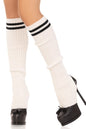 Free Shipping For Athletic Stripped Ribbed Strirrup Leg Warmers