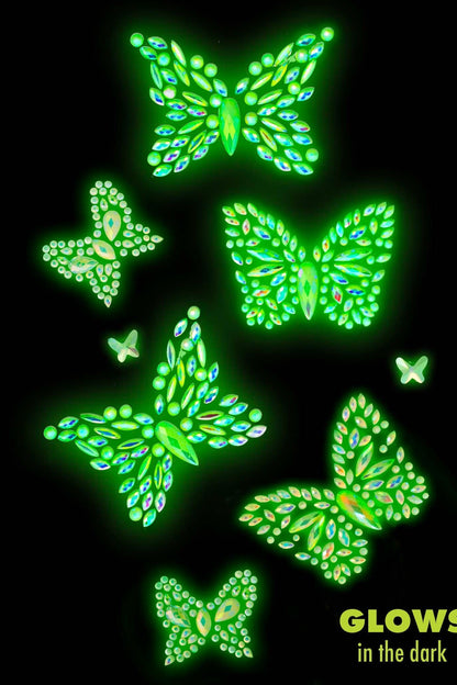 Free Shipping For Aurelia Adhesive Glow In The Dark Body Jewels Sticker