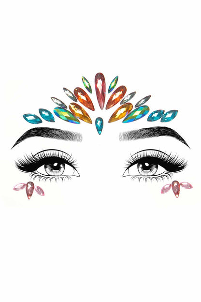 Free Shipping For Avri Adhesive Face Jewels Sticker